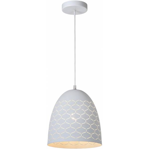 Lucide GALLA - Hanglamp - Ø 25 cm - 1xE27 - Wit Lucide