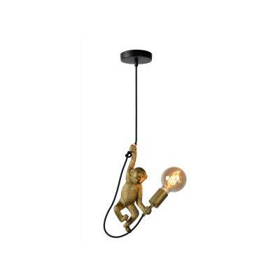 EXTRAVAGANZA CHIMP - Hanglamp - Ø 18 cm - 1xE27 - Zwart  Lucide