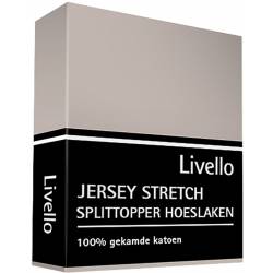 Livello Home Hoeslaken Splittopper Jersey Stone 160x200/210 