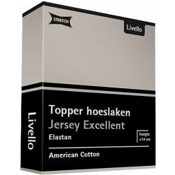 Livello Home Hoeslaken Topper Jersey Excellent Stone 90x200