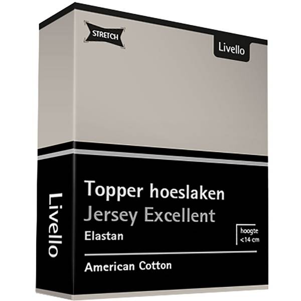 Livello Home Hoeslaken Topper Jersey Excellent Stone 90x200
