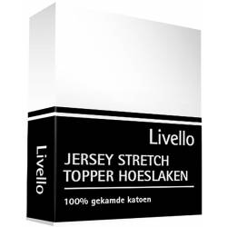 Livello Home Hoeslaken Topper Jersey White 180x200/210