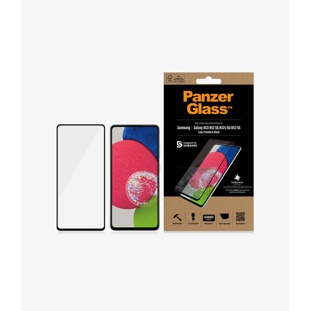 PanzerGlass Screenprotector 7253 Screenprotector Case-Friendly Samsung Galaxy A52 A52s A53