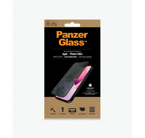 Screenprotector Privacy iPhone 13 mini cf  PanzerGlass