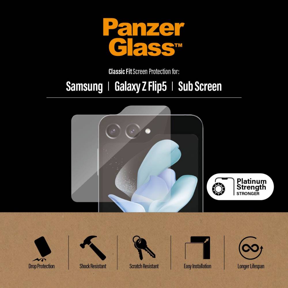 PanzerGlass Screenprotector Panzerglass samsung Galaxy Z FLIP5