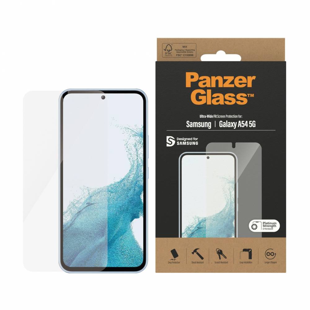 PanzerGlass Screenprotector 7328 Screen Protector Samsung Galaxy A54 5G | Ultra-Wide Fit
