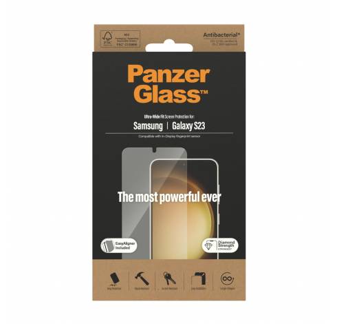 7315 Screen Protector Samsung Galaxy S23 | Ultra-Wide Fit w. EasyAligner  PanzerGlass