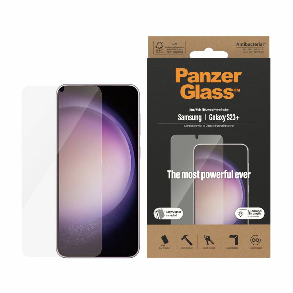 PanzerGlass Screenprotector PanzerGlass Samsung Galaxy S+ 2023 UWF AB wA (Samsung - Galaxy S23+)