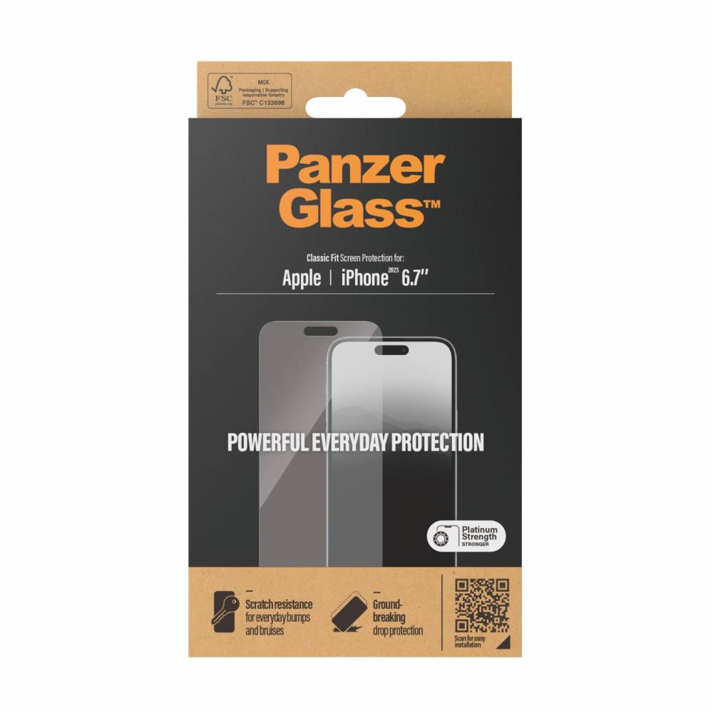 PanzerGlass Screenprotector Classic Fit Apple  iPhone 15 Plus