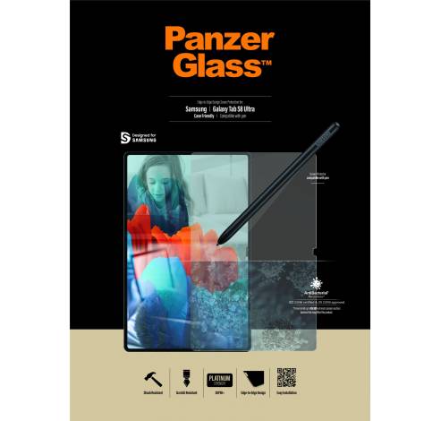 7289 Gehard Glas Edge to Edge Screenprotector Samsung Galaxy Tab S9 Ultra  PanzerGlass
