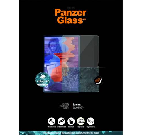 7242 Gehard Glas Edge to Edge Screenprotector Samsung Galaxy Tab S7+, S8+, S9+  PanzerGlass