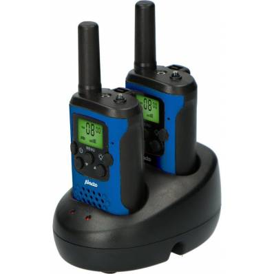 FR175BW Set van twee walkie talkies tot 7 kilometer bereik blauw/zwart 