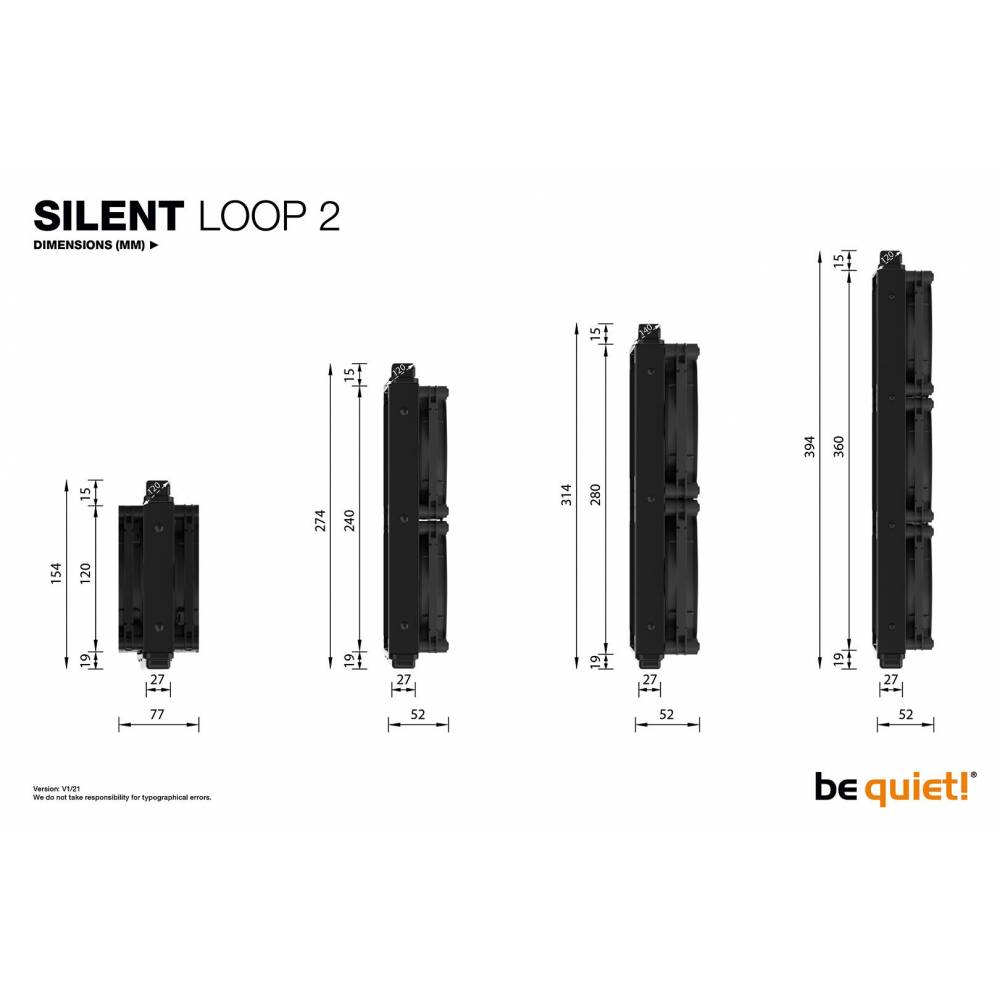 Be Quiet Computerkasten silent loop 2 120MM