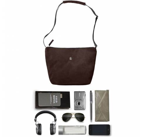 Bavarian Boomer Camera Shoulder Suede/Dark Brown  Crumpler Bags