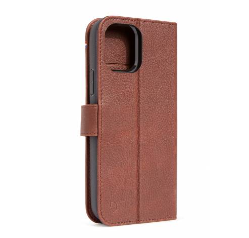 iPhone 12/12 Pro leather wallet magnetic magsafe kaneel bruin  Decoded