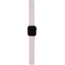 Apple watch 42/44/45mm silicone magnetic traction strap rose pâle Decoded