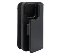 iPhone 14 Pro Max hoesje wallet afneembaar leder zwart Decoded