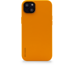 iPhone 14 Plus silicone hoesje antibacterieel abrikoos Decoded