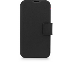 iPhone 14 Pro hoesje wallet leder zwart Decoded