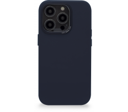 iPhone 14 Pro Max lederen hoesje staal blauw Decoded