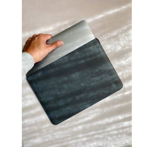 Leather Frame Sleeve for Macbook 13 inch antracite    Decoded