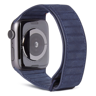 Leather Traction Strap Series 5/6 44mm Navy   