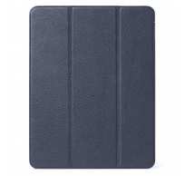 Étui fin en cuir pour iPad Pro 11 pouces 20/21 Bleu marine mat 