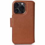Leather Detachable Wallet iPhone 15 Pro Tan      