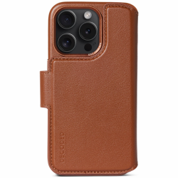 Leather Detachable Wallet iPhone 15 Pro Tan      Decoded