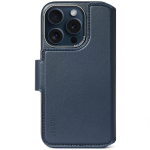 Leather Detachable Wallet iPhone 15 Pro Navy     