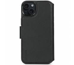 Leather Detachable Wallet iPhone 15 Plus Black   Decoded