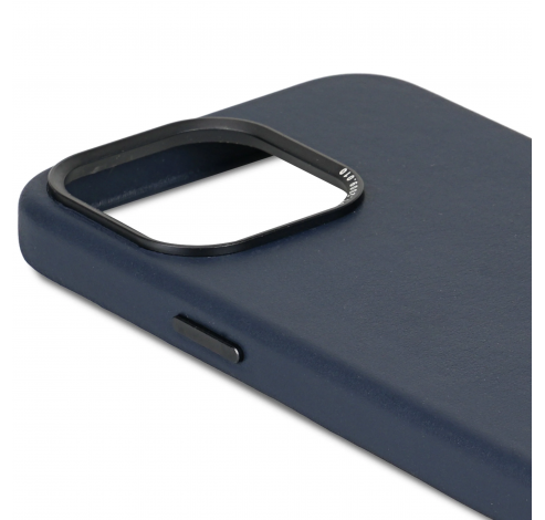 Leather Backcover iPhone 15 Pro Max Navy          Decoded