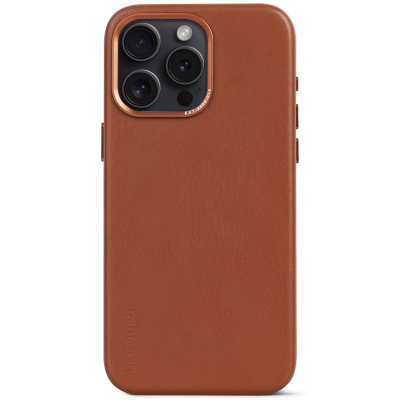Leather Backcover iPhone 15 Pro Max Tan          