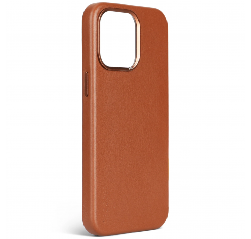 Leather Backcover iPhone 15 Pro Max Tan           Decoded