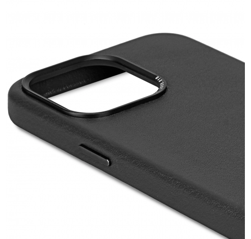Leather Backcover iPhone 15 Pro Black             Decoded