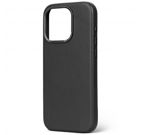 Leather Backcover iPhone 15 Pro Black             Decoded