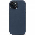 Leather Backcover iPhone 15 Navy                 