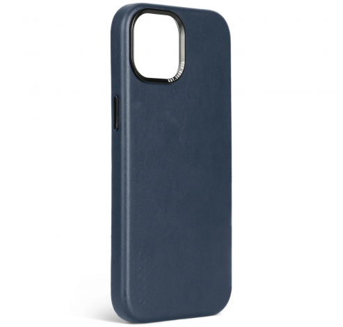 Leather Backcover iPhone 15 Navy                  Decoded