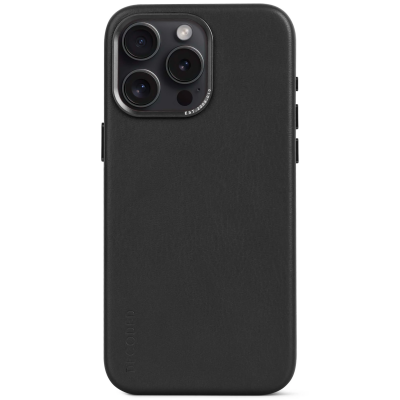 Leather Backcover iPhone 15 Black                
