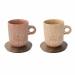 Loop Beige Brown mug 350 ml Acacia Sauc (2 st) 