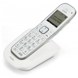 Fysic X-9000 - Téléphone senior DECT avec grandes touches et 1 combiné, blanc 