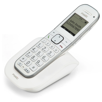 X-9000 - Téléphone senior DECT avec grandes touches et 1 combiné, blanc  Fysic