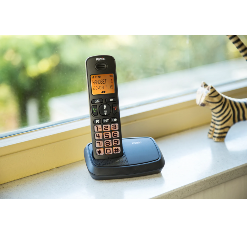 FX-5520 - Senioren DECT telefoon met grote toetsen en 2 handsets, zwart  Fysic