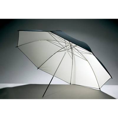 Flitsparaplu Doorschijnend Wit/Zwart 84cm 