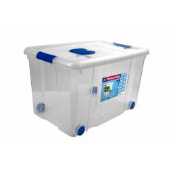 Opbergbox Op Wielen 55l Transparant Nr4 59x40.5x35.7cm 