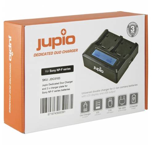 Dedicated Duo Charger For Sony NP-FXXX Series L-Series  Jupio