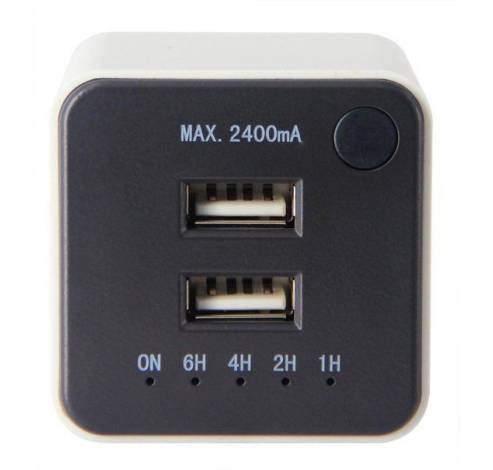 Profile USB lader 2 USB poorten max 2.4A ingebouwde timer     Profile