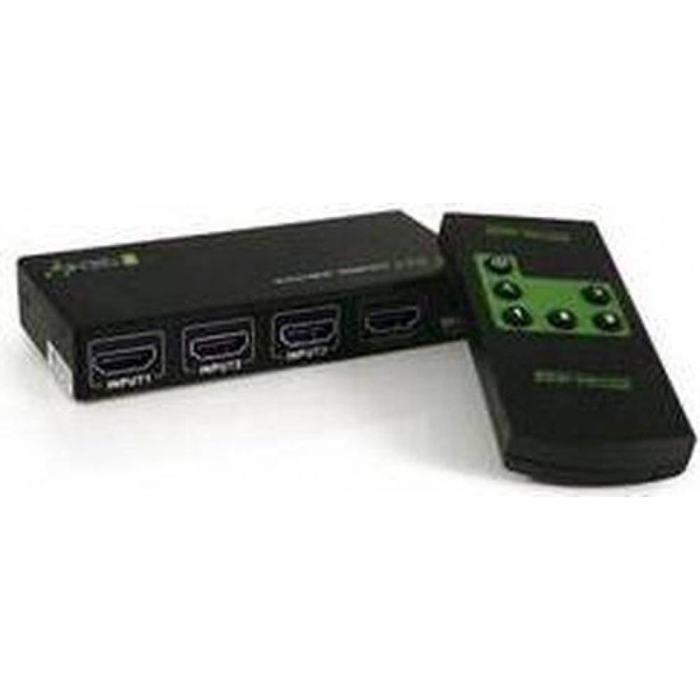 Techly HDMI-aansluiting 3x1 4K HDMI SWITCH WITH REMOTE CONTROL