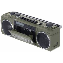 trevi RR-511-DAB retro boombox CASSETTE/FM/BT/USB metaal 