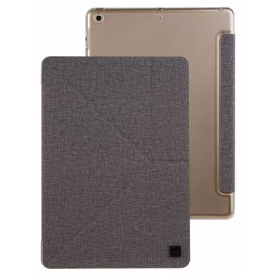 iPad 9,7 inch (2018) hoesje yorker kanvas velvet mist grijs  Uniq